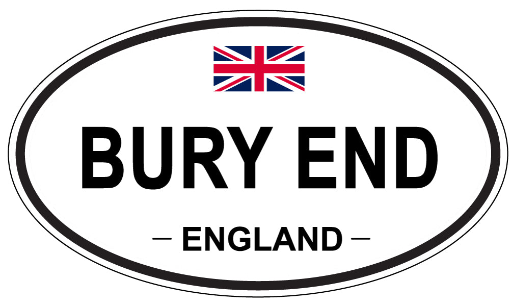 BURY END, ENGLAND - Oval Sticker