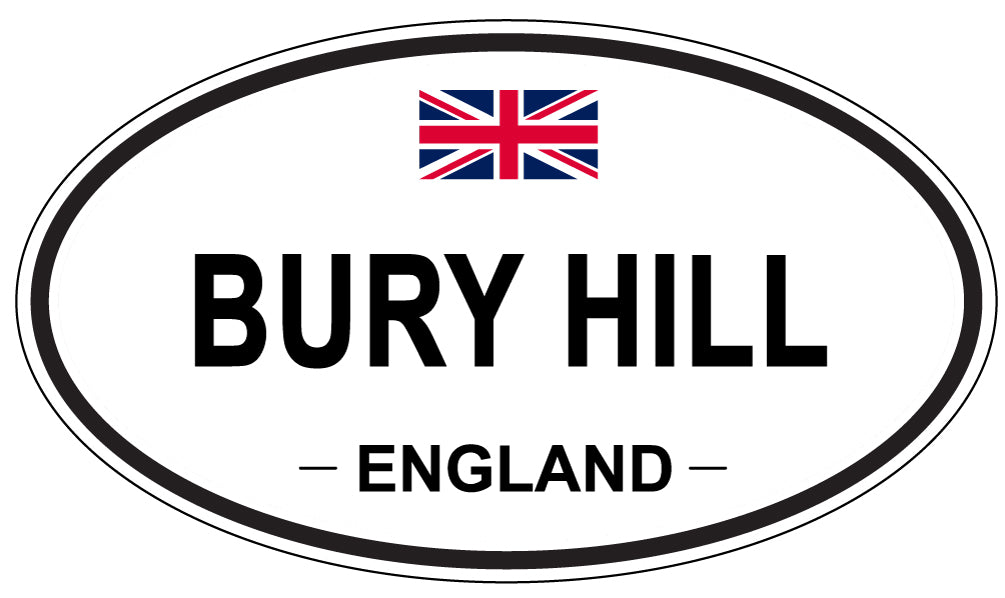 BURY HILL, ENGLAND - Oval Sticker