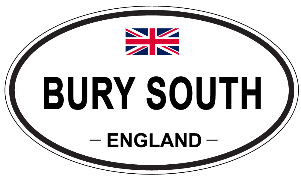 BURY SOUTH, ENGLAND - Oval Sticker