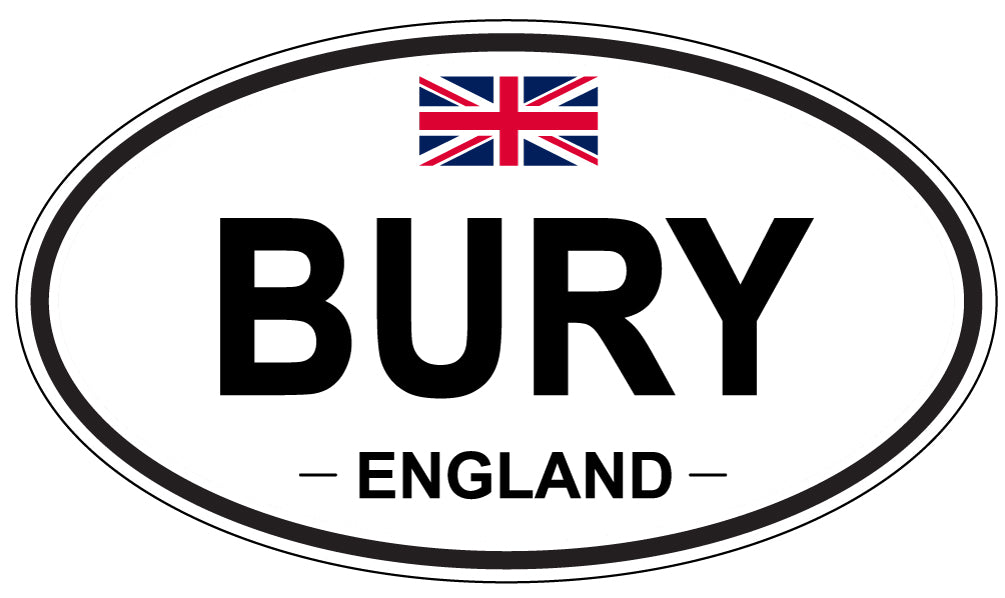 BURY, ENGLAND - Oval Sticker