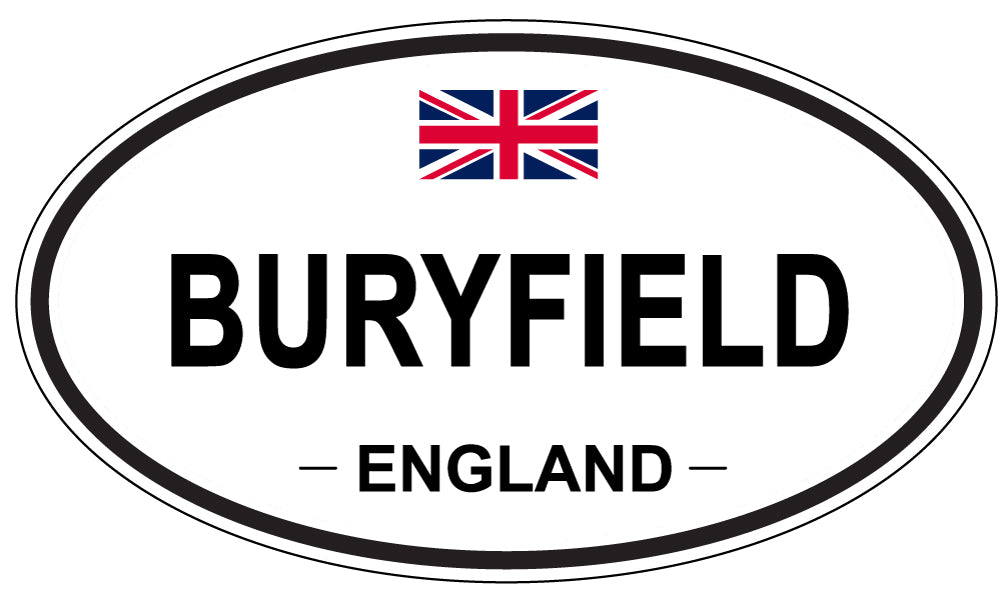 BURYFIELD, ENGLAND - Oval Sticker