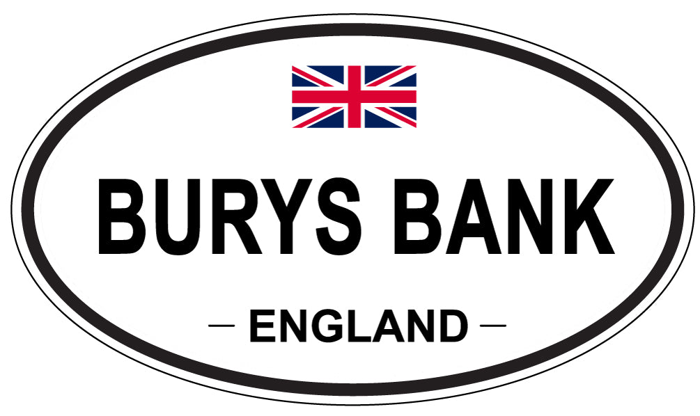 BURYS BANK, England - Oval Magnet