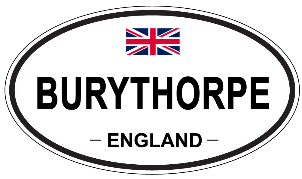 BURYTHORPE, ENGLAND - Oval Sticker