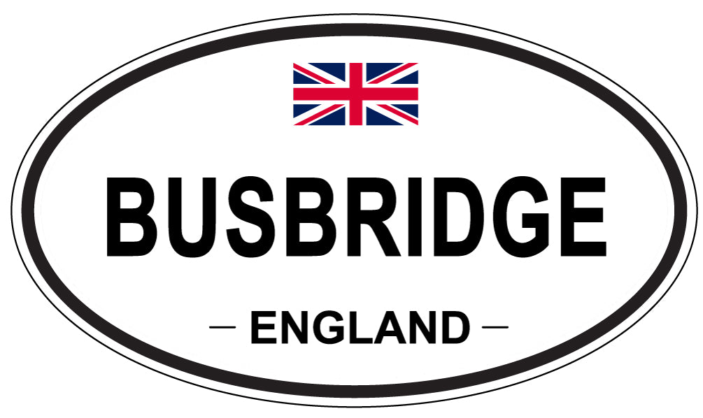BUSBRIDGE, ENGLAND - Oval Sticker