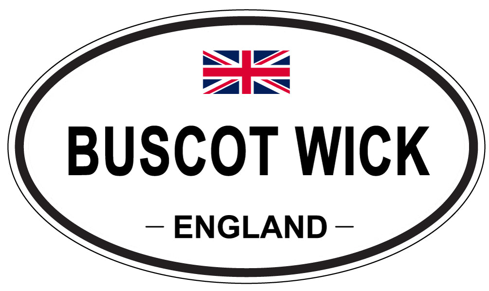 BUSCOT WICK, ENGLAND - Oval Sticker
