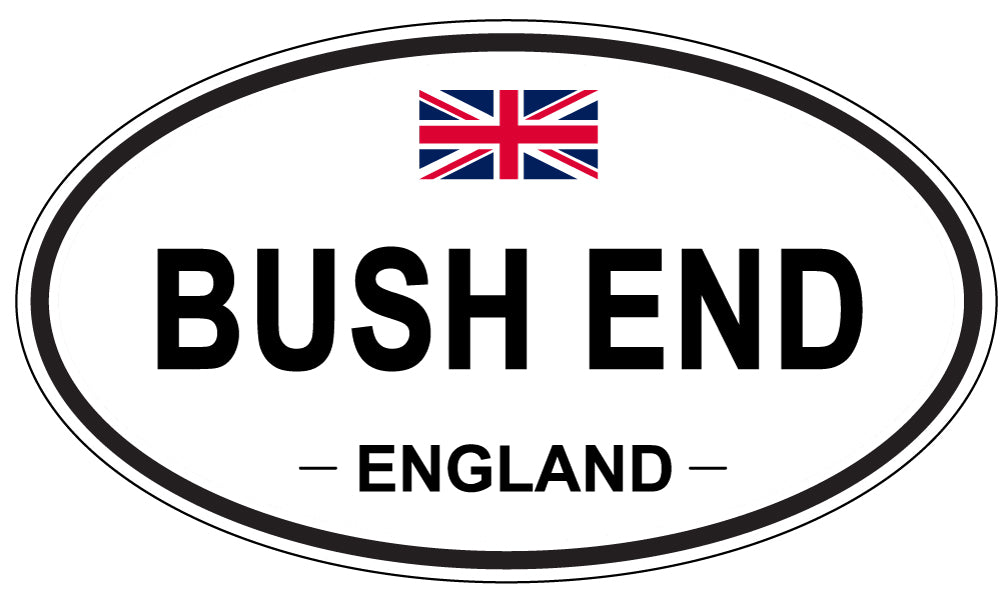 BUSH END, ENGLAND - Oval Sticker