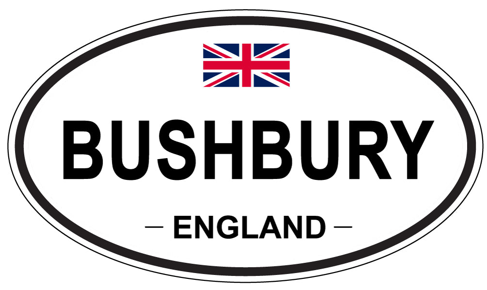 BUSHBURY, ENGLAND - Oval Sticker