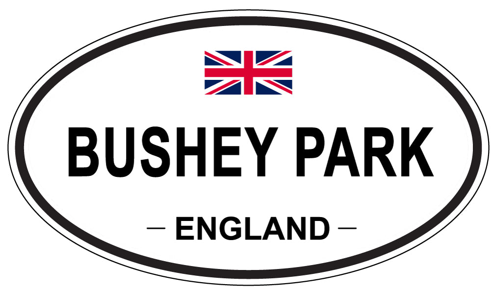 BUSHEY PARK, ENGLAND - Oval Sticker