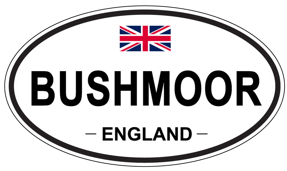 BUSHMOOR, ENGLAND - Oval Sticker
