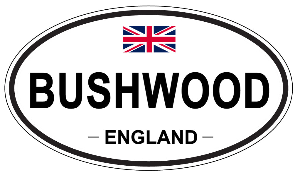 BUSHWOOD, ENGLAND - Oval Sticker