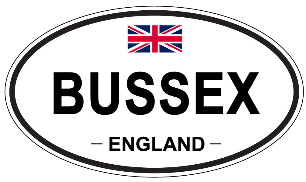 BUSSEX, ENGLAND - Oval Sticker