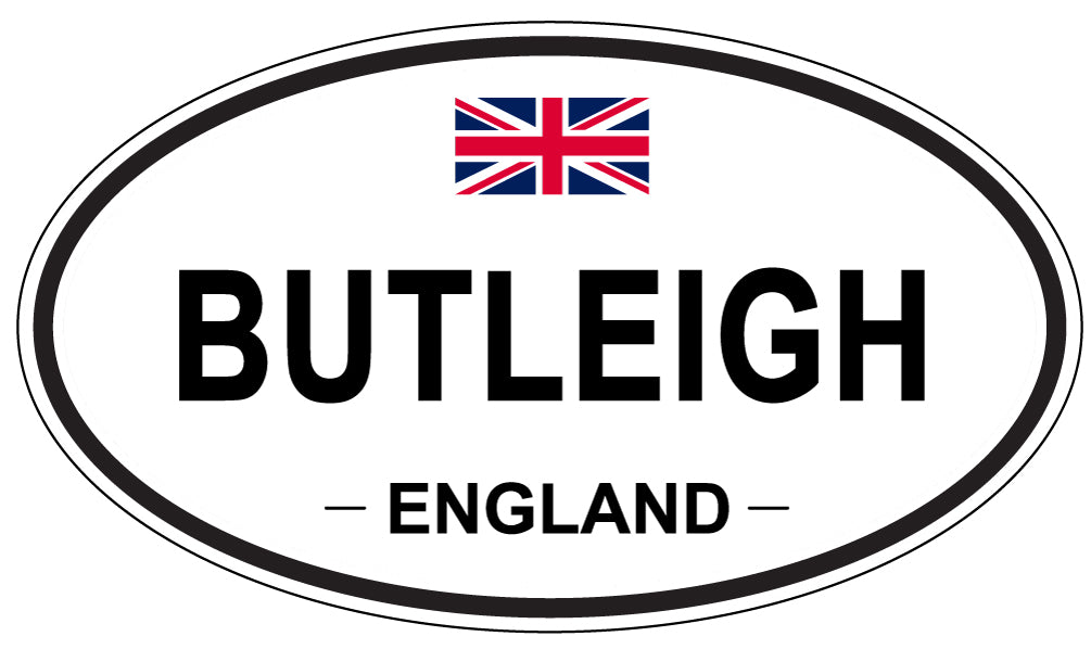 BUTLEIGH, ENGLAND - Oval Sticker