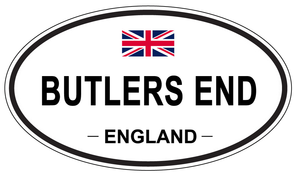 BUTLERS END, ENGLAND - Oval Sticker