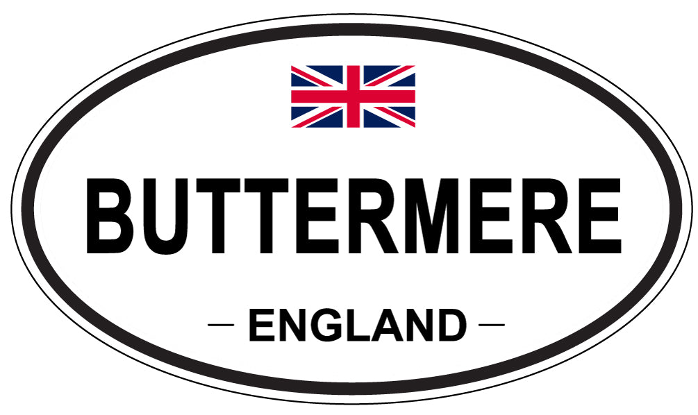BUTTERMERE, ENGLAND - Oval Sticker