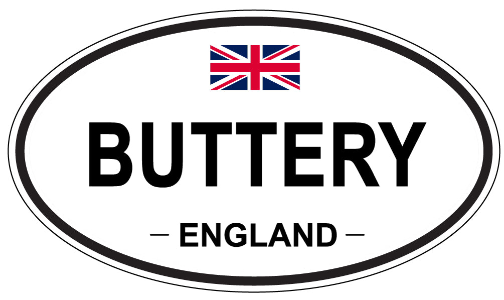 BUTTERY, England - Oval Magnet