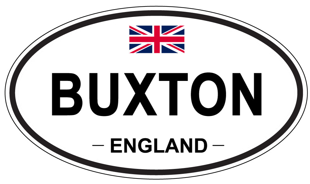 BUXTON, ENGLAND - Oval Sticker