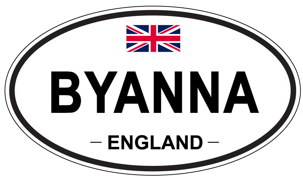 BYANNA, England - Oval Magnet