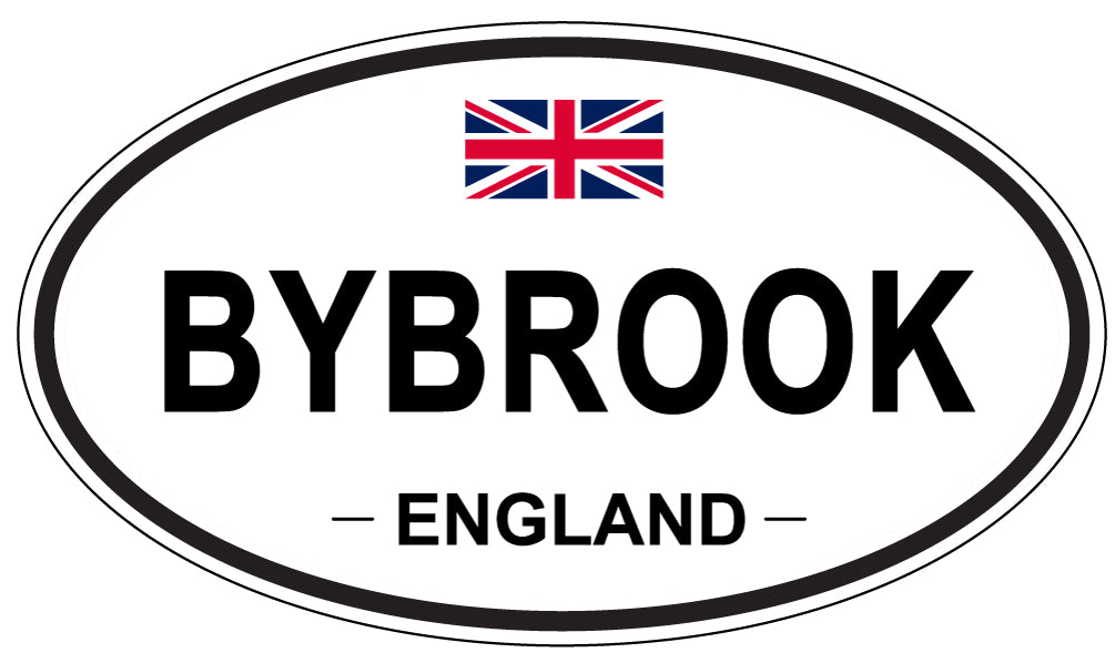 BYBROOK, ENGLAND - Oval Sticker