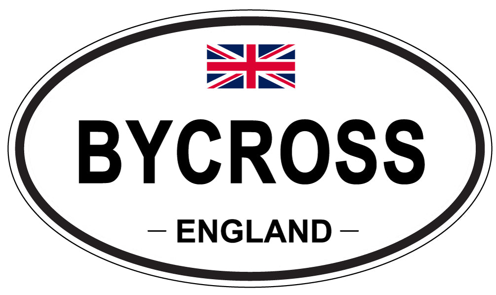 BYCROSS, ENGLAND - Oval Sticker