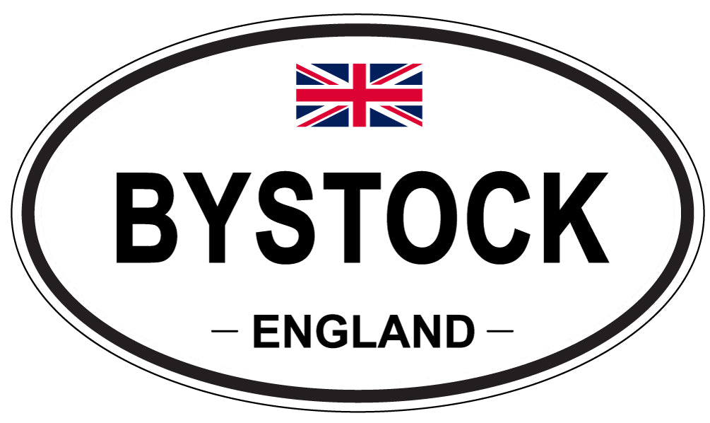 BYSTOCK, ENGLAND - Oval Sticker