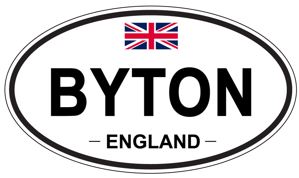 BYTON, ENGLAND - Oval Sticker
