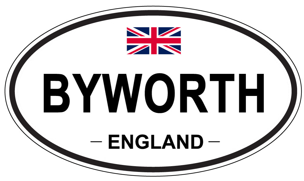 BYWORTH, ENGLAND - Oval Sticker