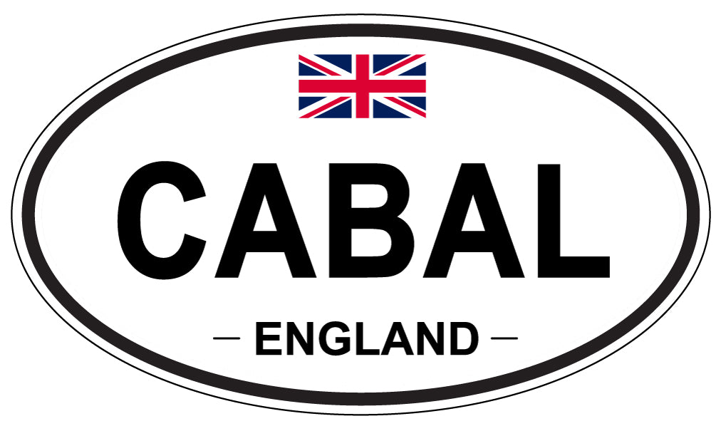 CABAL, ENGLAND - Oval Sticker