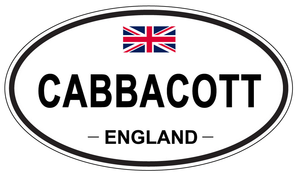 CABBACOTT, ENGLAND - Oval Sticker