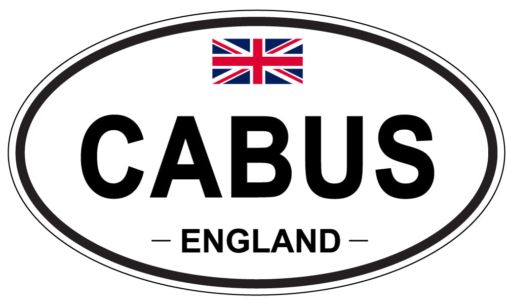 CABUS, ENGLAND - Oval Sticker