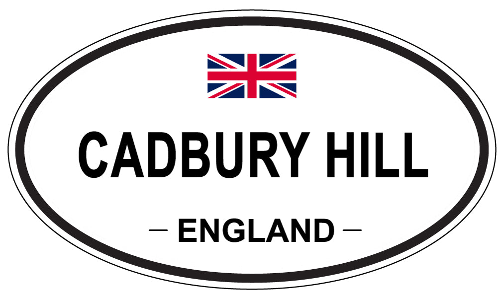 CADBURY HILL, England - Oval Magnet