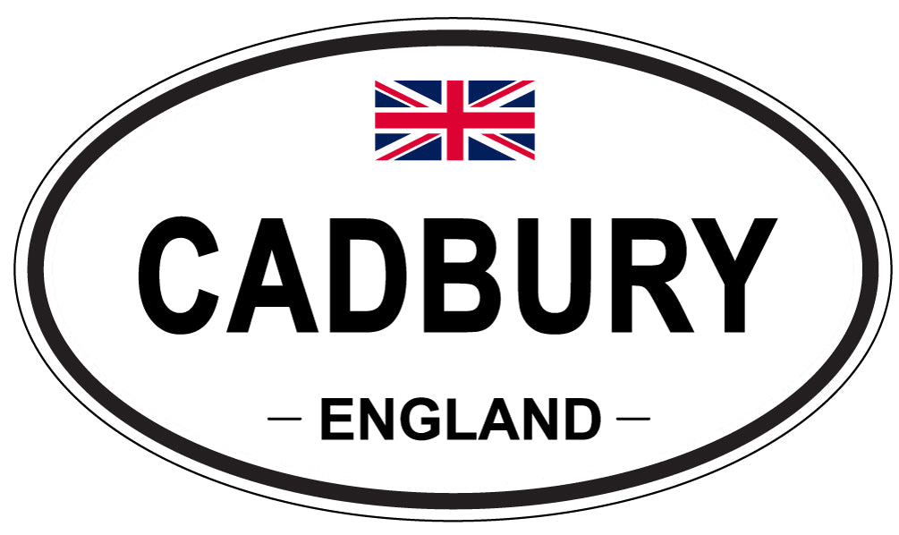 CADBURY, ENGLAND - Oval Sticker