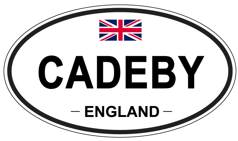 CADEBY, ENGLAND - Oval Sticker