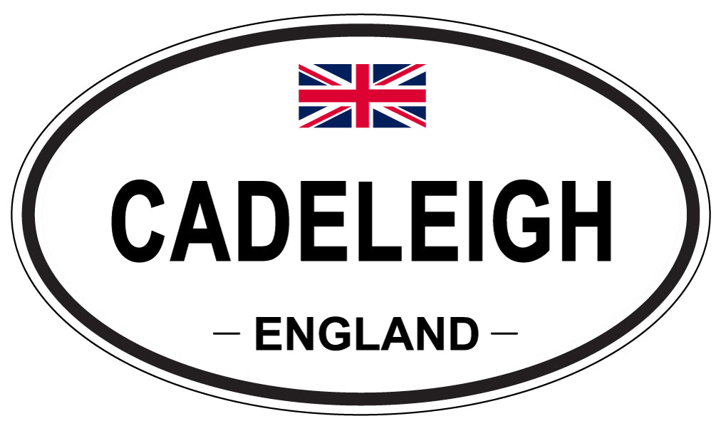CADELEIGH, ENGLAND - Oval Sticker