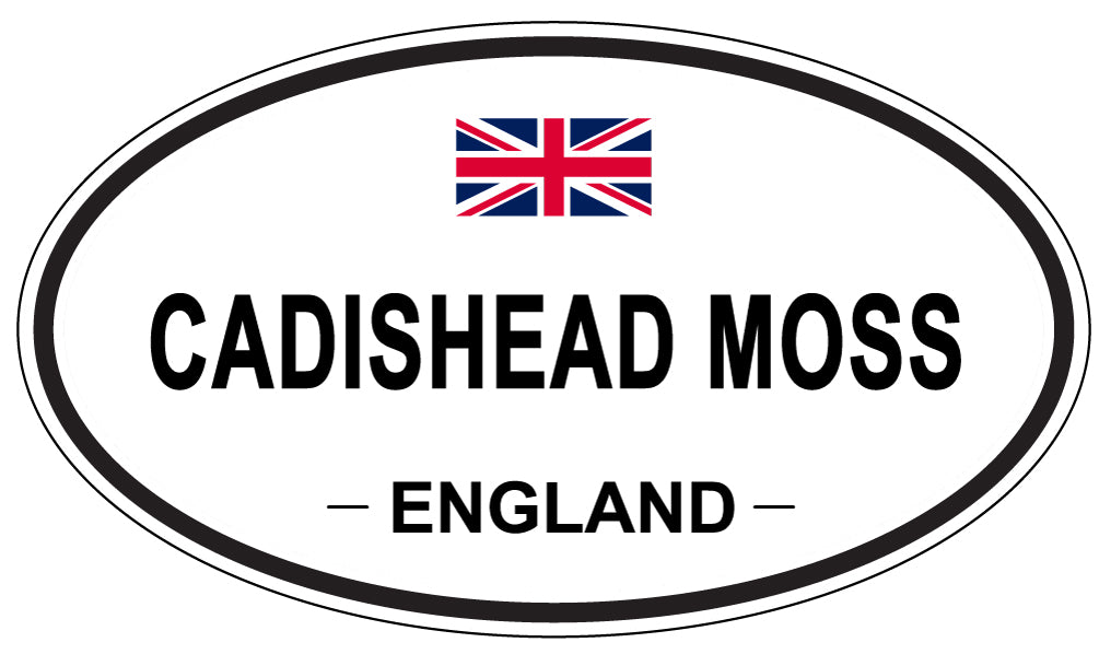 CADISHEAD MOSS, ENGLAND - Oval Sticker