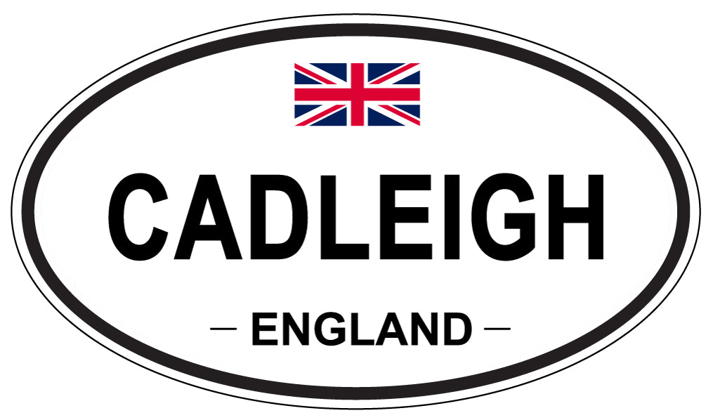 CADLEIGH, ENGLAND - Oval Sticker