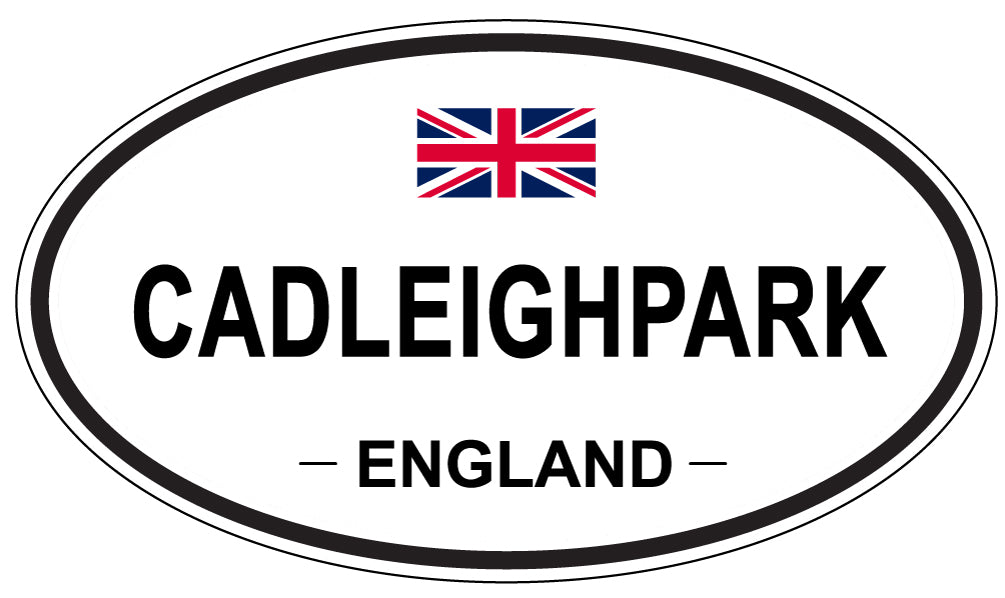 CADLEIGHPARK, ENGLAND - Oval Sticker