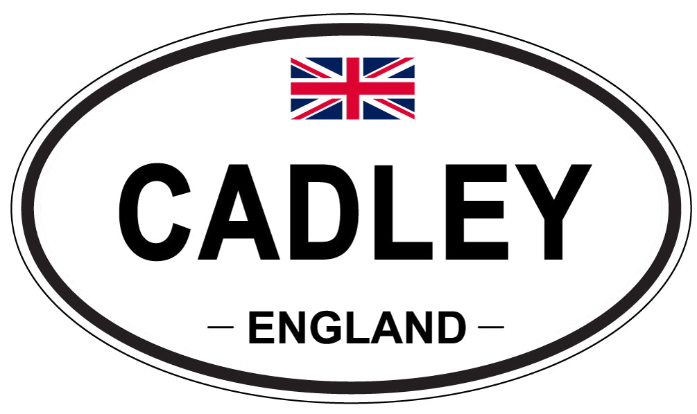CADLEY, ENGLAND - Oval Sticker