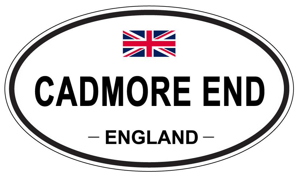 CADMORE END, ENGLAND - Oval Sticker