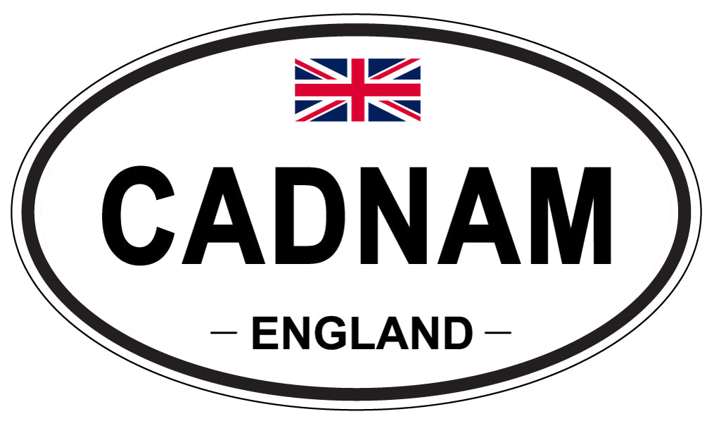 CADNAM, ENGLAND - Oval Sticker