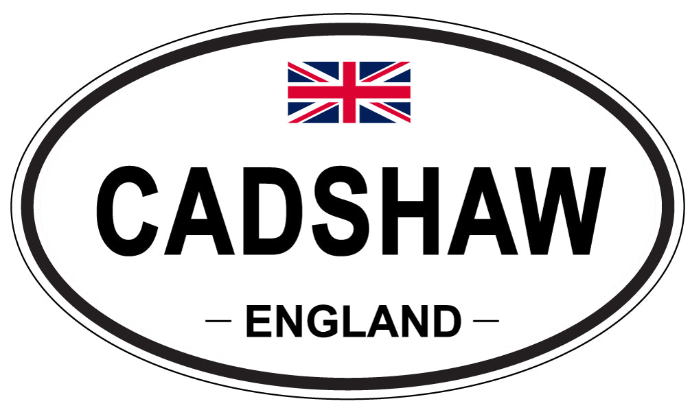 CADSHAW, ENGLAND - Oval Sticker