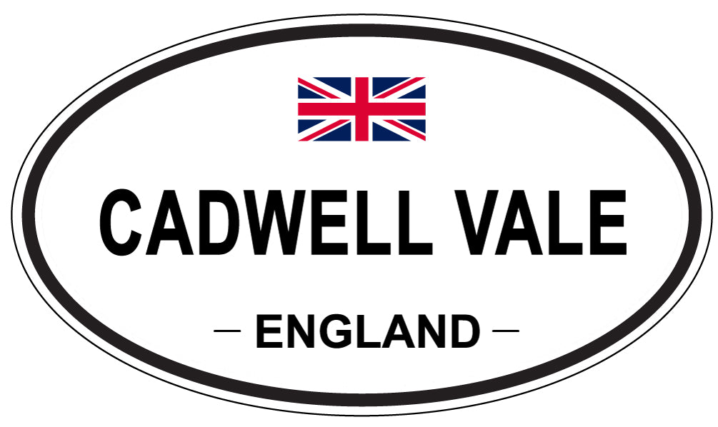 CADWELL VALE, ENGLAND - Oval Sticker