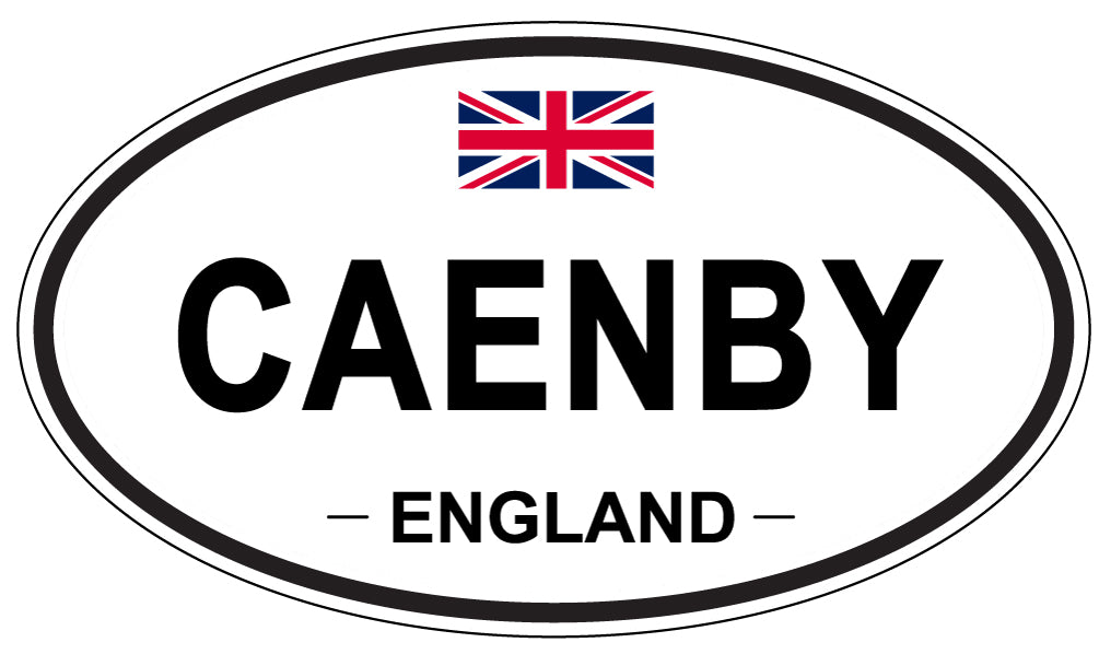 CAENBY, ENGLAND - Oval Sticker