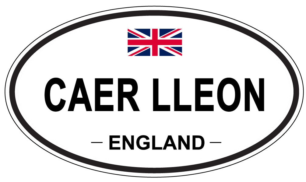 CAER LLEON, ENGLAND - Oval Sticker