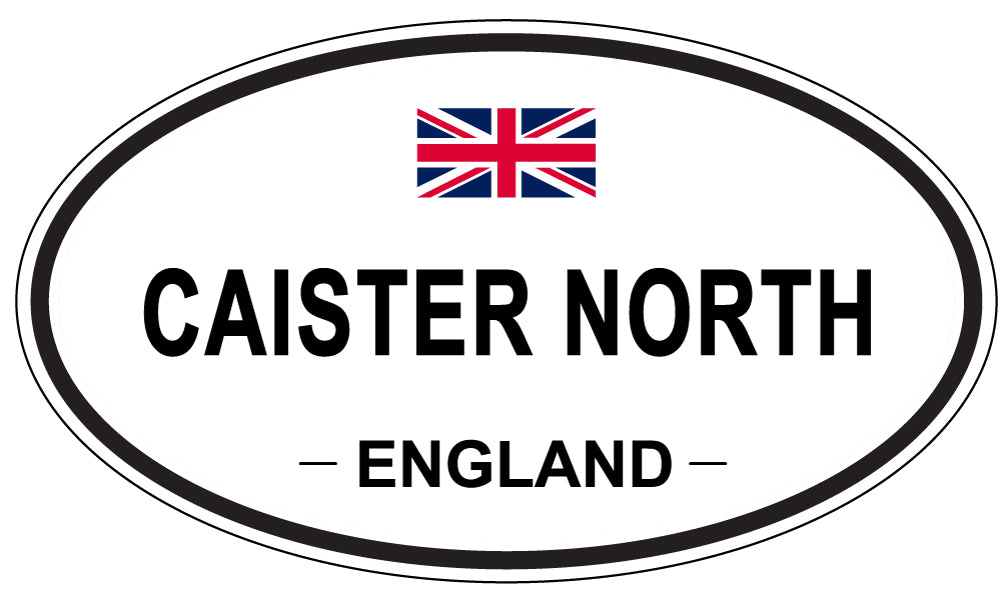 CAISTER NORTH, England - Oval Magnet