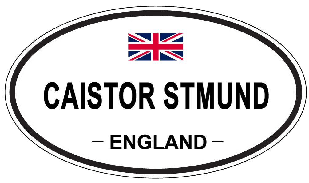 CAISTOR STMUND, ENGLAND - Oval Sticker