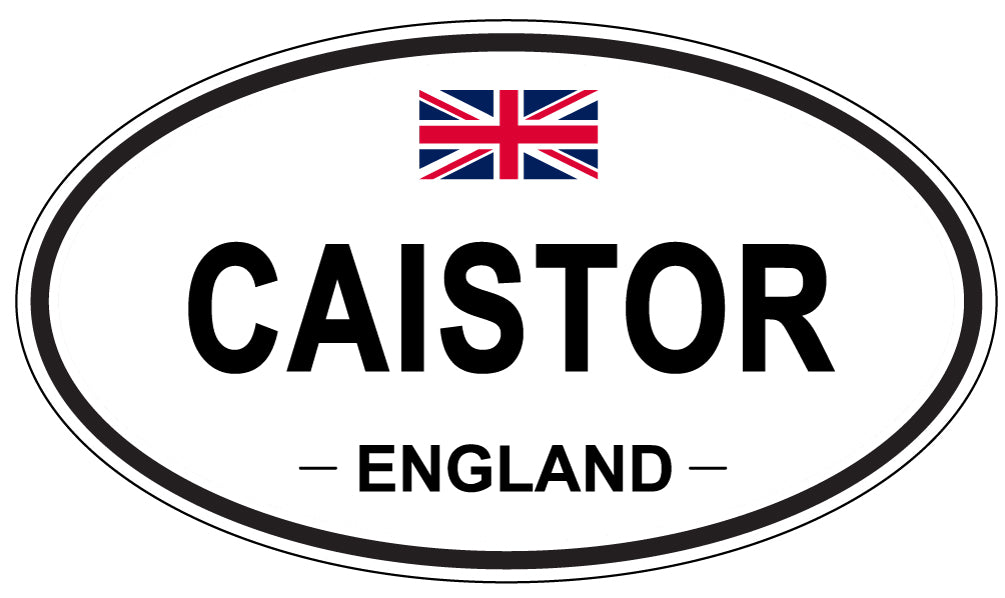 CAISTOR, ENGLAND - Oval Sticker