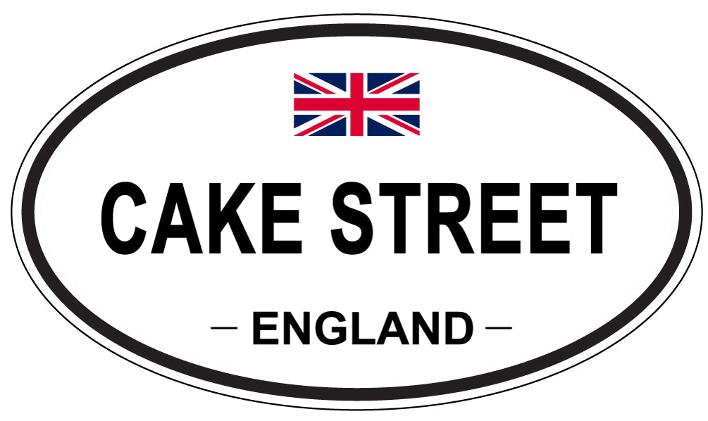 CAKE STREET, ENGLAND - Oval Sticker