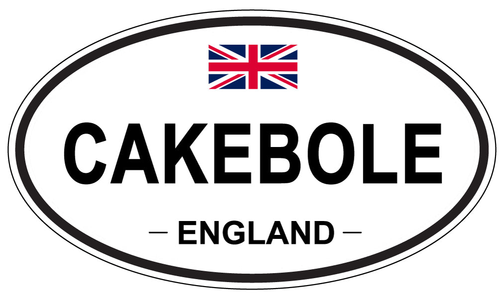 CAKEBOLE, ENGLAND - Oval Sticker