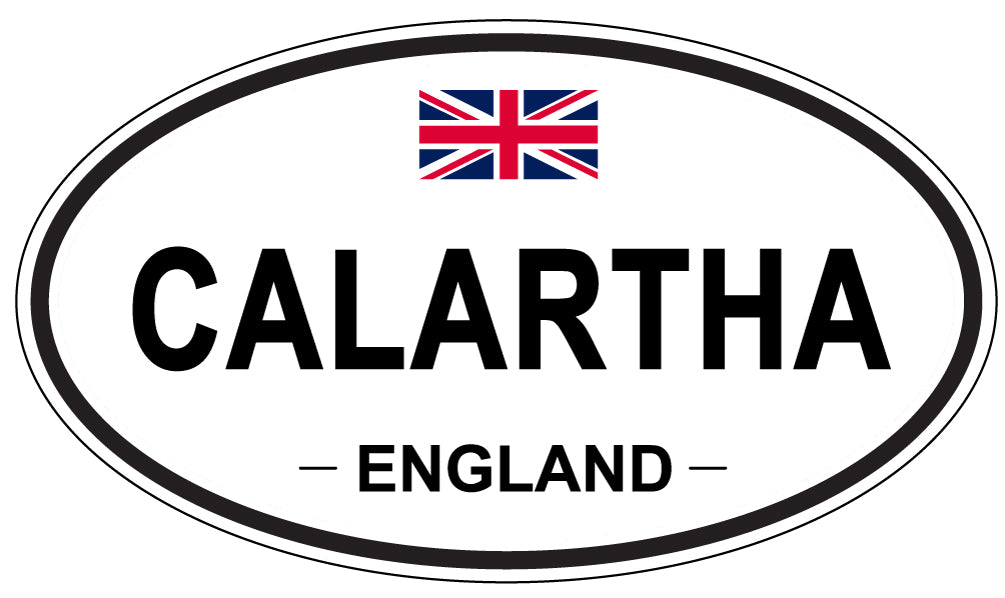 CALARTHA, ENGLAND - Oval Sticker