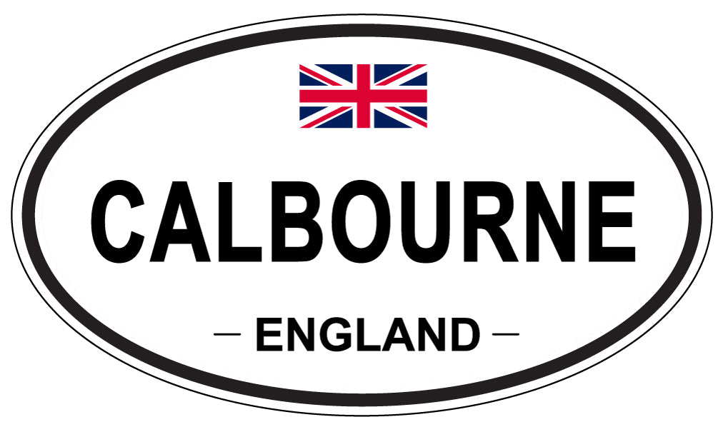 CALBOURNE, ENGLAND - Oval Sticker